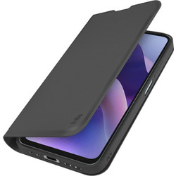 SBS Wallet Smooth Case for Motorola Moto G56 with Flip Cover - Black