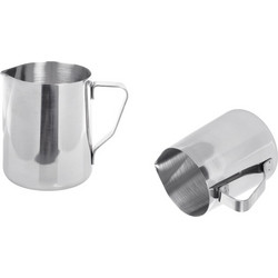 Σκεύος ανοξείδωτο (inox) 600 ml με χερούλι (χωρίς διαβάθμιση)