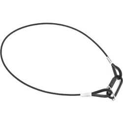 Admiral Staging Safety Cable Certified 5mm L100cm Black - Συρματόσχοινο ασφαλείας