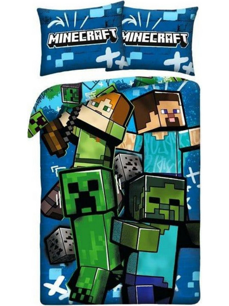 Minecraft - Characters Σετ Παπλωματοθήκης (Παπλωματοθήκη & Μαξιλαροθήκη)