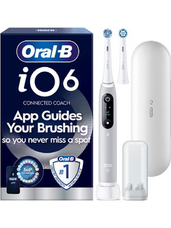 Oral-B iO Series 6 Grey Ηλεκτρική Οδοντόβουρτσα με Χρονομετρητή Αισθητήρα Πίεσης & Θήκη Ταξιδίου