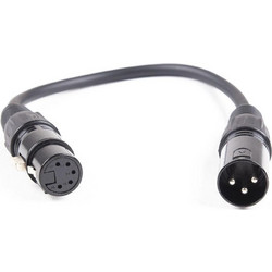 MASTER AUDIO PMC651 Αντάπτορας Καλώδιο DMX 3-pole XLR Αρσενικό σε 5-pole XLR Θηλυκό 0.3m - Master Audio