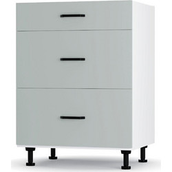Modest Κάτω Ντουλάπι Συρταριέρα Γκρι 60x48x82εκ