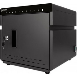 Manhattan iPad to 11" 10-bay Charging Cabinet Desktop via USB-C, Also other tablets and smartphones (with device to USB-C cable) Bays 264x22x235mm, Device charging cables not included (suggest USB-C c
