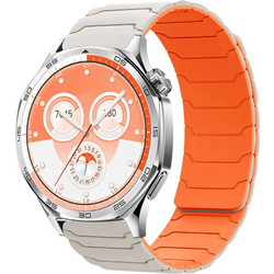 Hoco WH21 Λουράκι Σιλικόνης White / Orange (Universal 22mm)