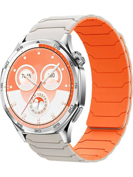 Hoco WH21 Λουράκι Σιλικόνης White / Orange (Universal 22mm)