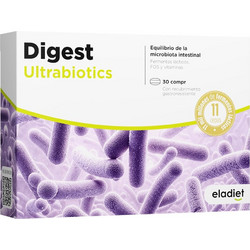 Eladiet Digest UltraBiotics Προβιοτικά & Πρεβιοτικά 30 Ταμπλέτες
