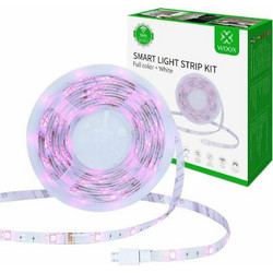 Woox Αδιάβροχη Smart Ταινία LED Wi-Fi 12V RGBW Φως 5m Τύπου SMD5050 με Τροφοδοτικό & WiFi Controller R5093