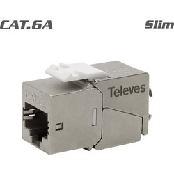 Televes 209929 Keystone Jack RJ45 Ftp Cat.6A Θηλυκό 180 Tool-Free Grip slim