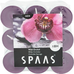 Σετ Διακοσμητικά Κεριά Ρεσώ Spaas με άρωμα Wild Orchid και διάρκεια καύσης 8 ώρες - 18 τεμάχια