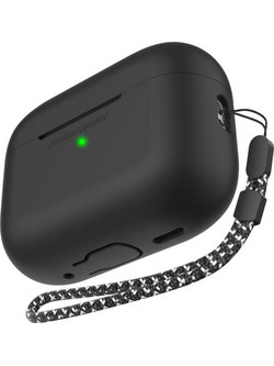 Θήκη Σιλικόνης AhaStyle PT187-2-C Apple AirPods Pro 2 (2022) Μαύρο