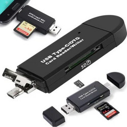 Αναγνώστης καρτών SD Micro SD TF USB USB-C Micro USB 3in