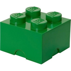 LEGO Παιδικό Κουτί Αποθήκευσης από Πλαστικό 4-Stud Πράσινο 25x25x18cm