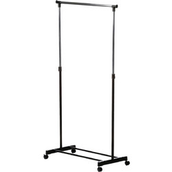 Κρεμάστρα Δαπέδου Μεταλλική Μάυρη 80-155cm