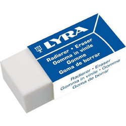 Γόμα Lyra Miνι Λευκή 42x18x11mm