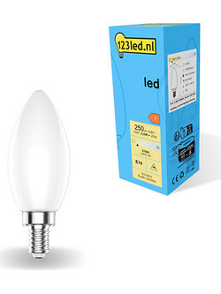 Λάμπα LED 123LED E14 C35 Dimmable 2700K 250lm 2.5W Warm White