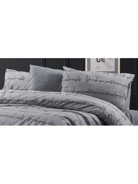 Μαξιλαροθήκη Εμπριμέ Αρίσβη 472 50X70 Grey 70/30 Cott/Pol Dimcol