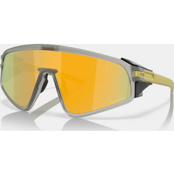 Oakley OO9404 05 Ανδρικά Γυαλιά Ηλίου Μάσκα Κοκάλινα Μαύρα με Πορτοκαλί Καθρέπτη Φακό