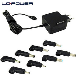 LC-Power UNIVERSAL Φορτιστής Laptop 45W 19.5V 2.37A με Αποσπώμενο Καλώδιο Τροφοδοσίας & Σετ Βυσμάτων