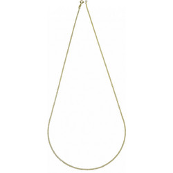 Αλυσίδα δίχρωμη χρυσή 9Κ σπίγγα αραιή 45cm 1.40mm