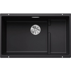Blanco Subline 700-U Level Υποκαθήμενος Νεροχύτης Γρανίτη Black 526003 73x46cm
