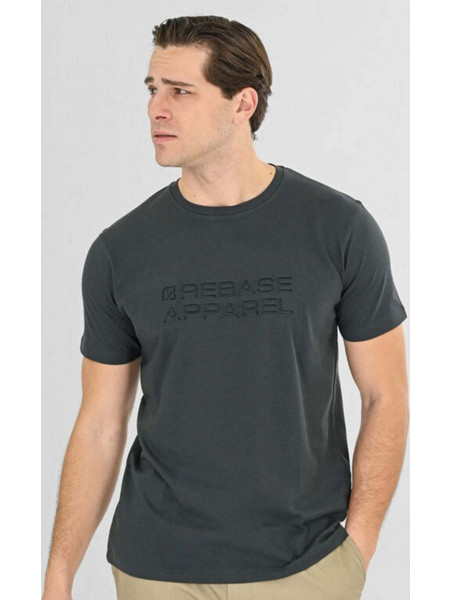 REBASE TS WITH ENGRAVED GRAPHIC SHADOW GREY MAN