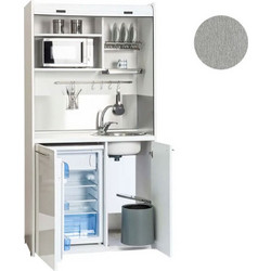Silver OFFICE 105 Πολυκουζινάκι 105x209x65 Γκρι Αλουμίνιο