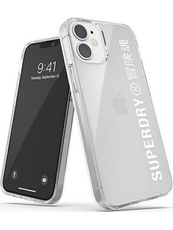 Superdry Snap Back Cover Transparent / White (iPhone 12 mini)