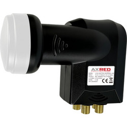 LNB Quattro τετραπλό AXRED LX44 Gold Line για συστήματα Multiswitch, χαμηλού θορύβου 0.1dB συμβατό με DVB-S2 - AS-35.120.001