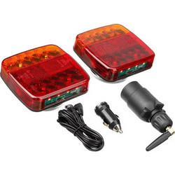 Φανάρια Τρέιλορ Led Μαγνητικά Ασύρματα 12 - 24 Volt 10x10.5 cm 2 Τεμάχια
