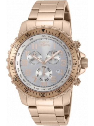 Invicta Specialty Ανδρικό Ρολόι Χρονογράφος με Ροζ Χρυσό Μεταλλικό Μπρασελέ 11368