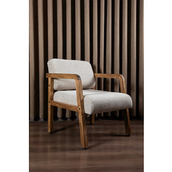 Stewe Home Πολυθρόνα Καρυδί 60x75x75cm 513736