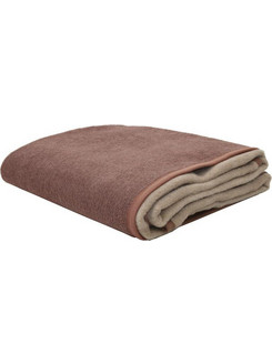 Viopros Κουβέρτα Δίχρωμη Polycotton Μονή 160x220 Καστανό/Μπεζ