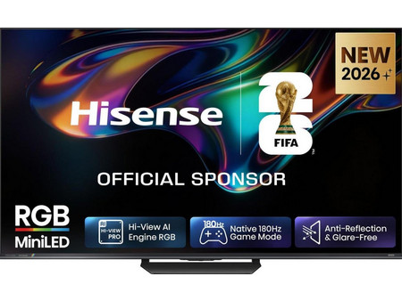 Hisense 55UR8S Smart Τηλεόραση 55" 4K UHD RGB-Mini LED HDR (2026)