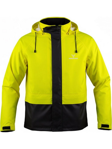 Αδιάβροχο & διαπνέον μπουφάν Nordcode Rain Jacket stretched μαύρο/fluo - NORDCODE