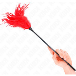 Kink Multiple Tickle Feathers 45cm Red