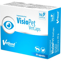 Συμπλήρωμα Διατροφής για τα Μάτια VetFood VisioPet VetCaps για Σκύλους & Γάτες 30 caps