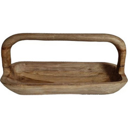 Διακοσμητική Πιατέλα Woody 201-0483 40x20x20cm Natural Artekko Ξύλο