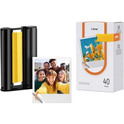 Liene Amber Αυτοκόλλητο φωτογραφικό χαρτί 3x3" 40 φύλλα + 1 ανταλλακτικό
