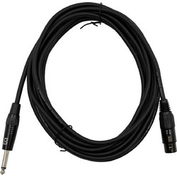 Tune CCB-FJ0600 Core Καλώδιο Μικροφώνου XLR-3pin Female σε 6.35mm Mono Jack 6m Μαύρο