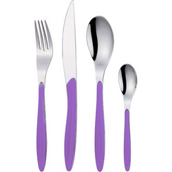 Σετ μαχαιροπήρουνα 24 τεμαχίων Cryspo Trio Hoop purple