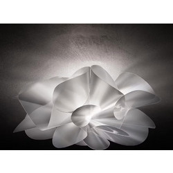 Φωτιστικό Οροφής Etoile Prisma LED O73cm Ασημί Γκρί Διάφανο