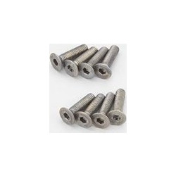 FLAT HEAD SCREW HEX / TITANIUM / M3*12 / 8 PCS
