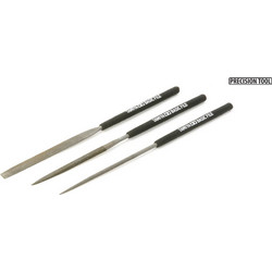 BASIC FILE SET (3 PCS ) ROUND , SEMI CIRCULAR AND FLAT - TAMIYA 74104