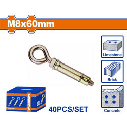 Wadfow WDQ45B2 Βισμα Ούπα Μεταλλικό 8x60mm 40τμχ