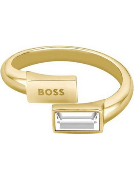 Hugo Boss Γυναικείο Δαχτυλίδι από Ατσάλι Επιχρυσωμένο με Ζιργκόν 1580415