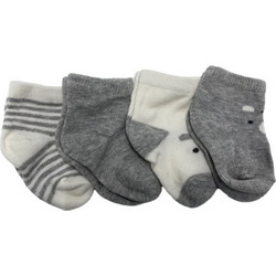 Gamberritos Καλτσάκια Newborn Σετ 4τμχ. Γκρι