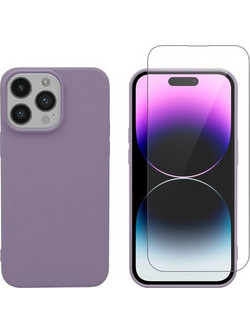 Redshield iPhone 14 Pro Max TPU & Tempered Glass Purple Θήκη Κινητού & Προστατευτικό Οθόνης