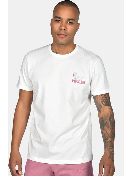 Clever ανδρικό t-shirt με τύπωμα Λευκό
