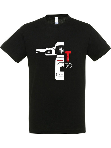 T-Shirt MotohouseTamias με μηχανάκι Yamaha T50 μαύρη